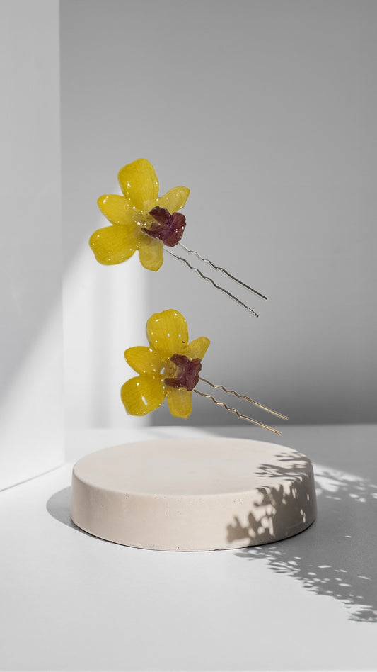 Orchid Hair pin